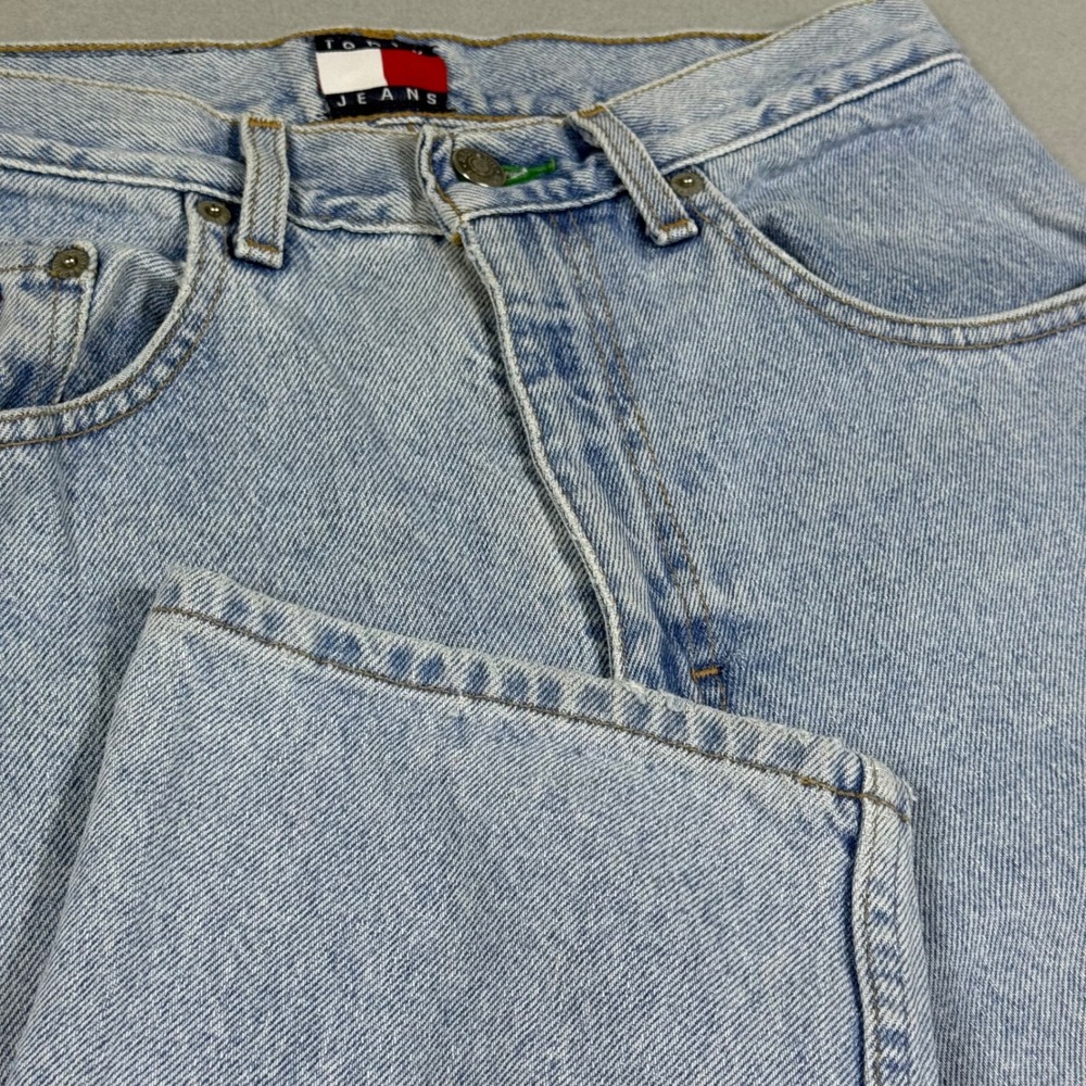 Tommy Hilfiger Tommy Jeans Light Wash Straight Leg Denim Blue Pants Mens